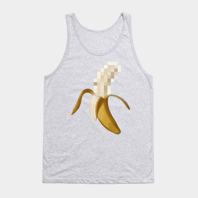 Censored Banana Tank Top by Chokoneko